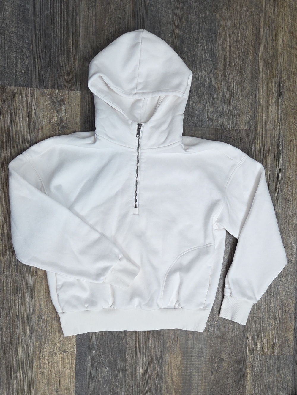 Vuori White Half-Zip Hoodie